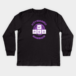 Keyboard Warrior (Purple) T-Shirt Kids Long Sleeve T-Shirt